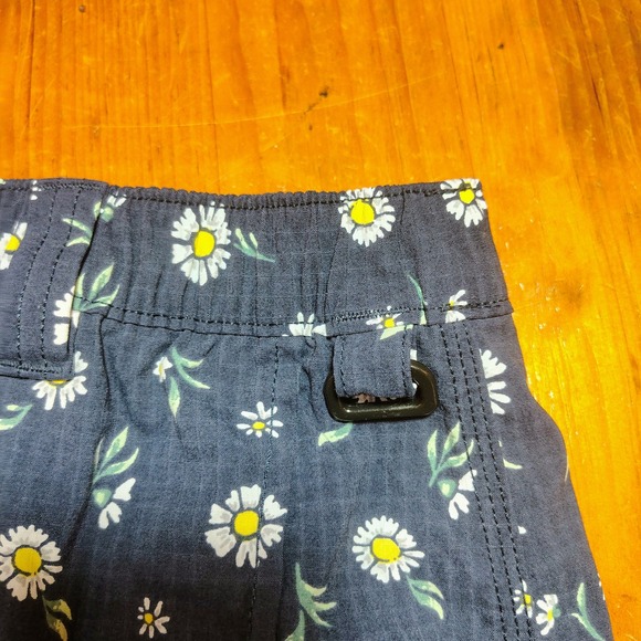 Duluth Trading Co Womens Daisy Print Skirt Shorts‎ Size Medium Elastic Waist - Picture 3 of 12